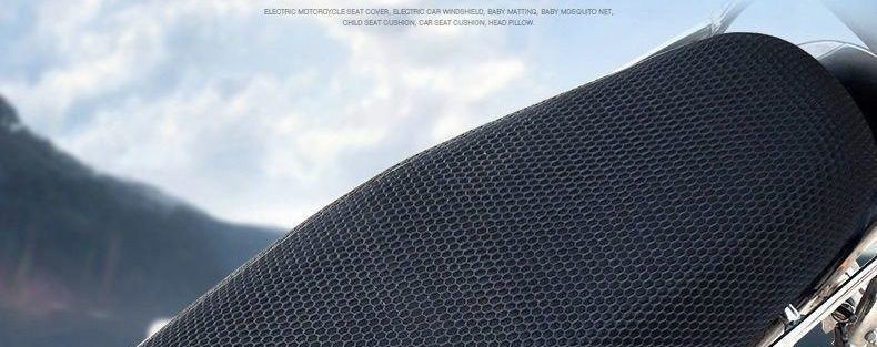 Electric vehicle seat covers wholesale, motorcycle seat cushions suitable for seats, breathable, waterproof, sun-proof mesh covers, heat-insulating for electric bikes