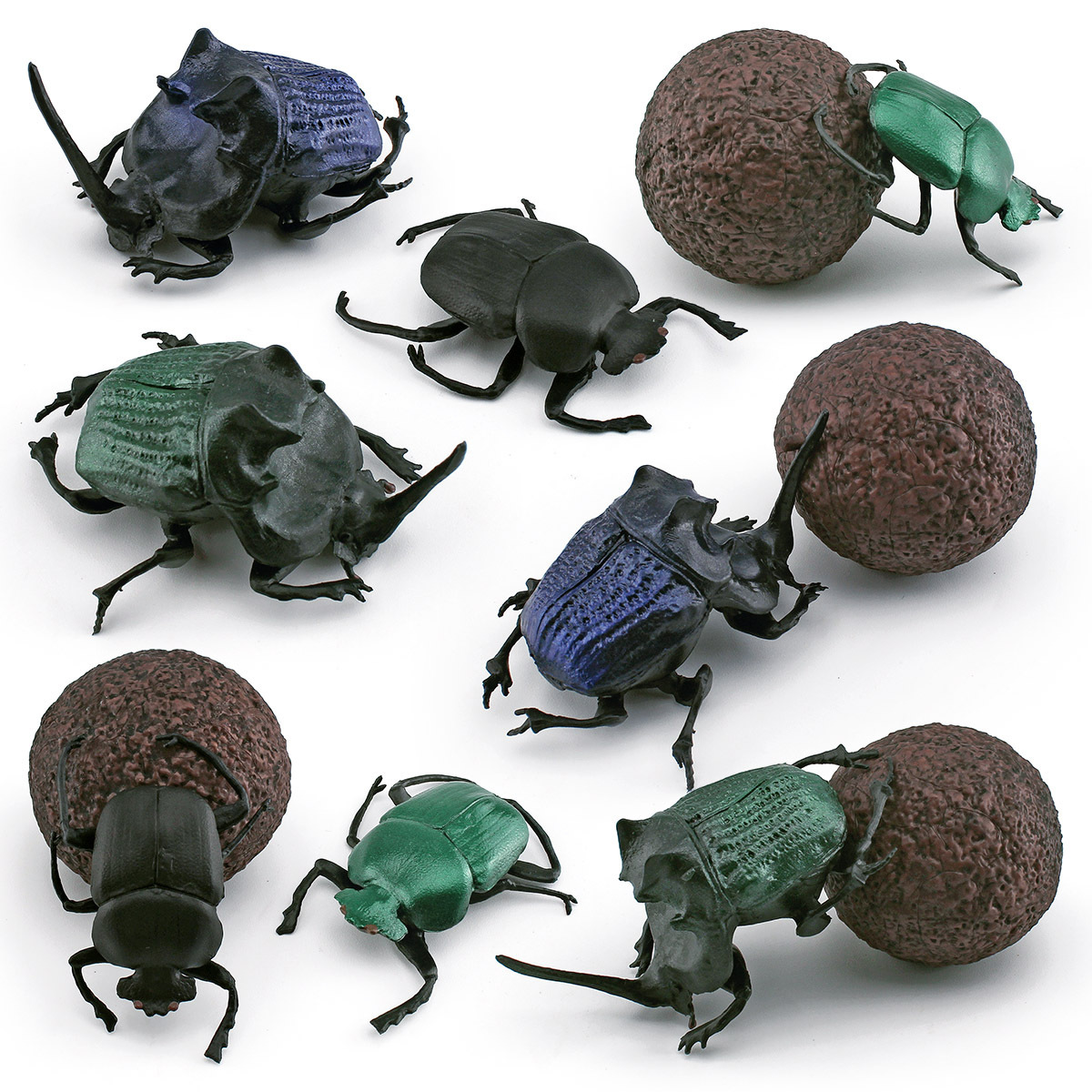 Transfronterizo Amazon simulación insecto animal estiércol escarabajo modelo de los niños cognitiva estiércol escarabajo decoración adornos estáticos