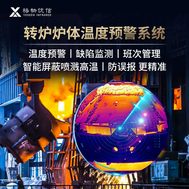 Система тепловизионного мониторинга для сталелитейных заводов: предупреждение о температуре корпуса печи, инфракрасное обнаружение дефектов огнеупорных материалов на стенах печи, интеллектуальное сканирование