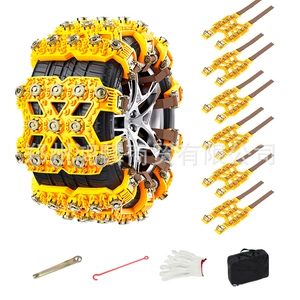 Avtomobil şinləri üçün sürüşmə əleyhinə zəncir, SUV universal TPU, qar palçıq