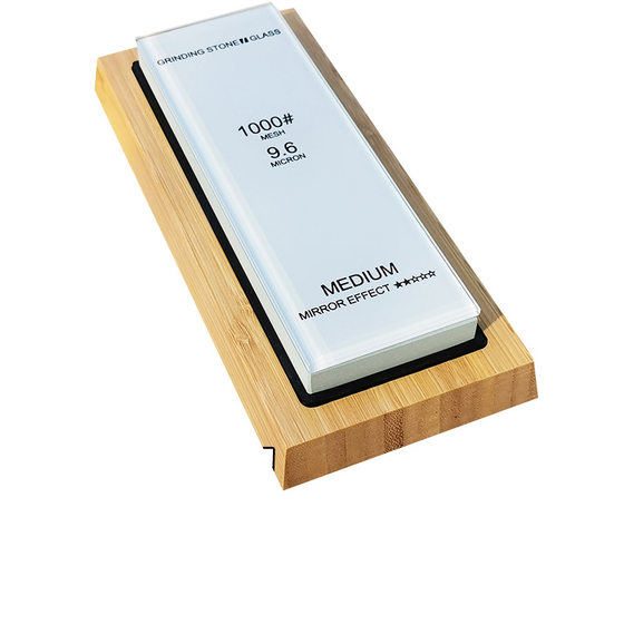 Genuine Household Professional Whetstone Sharpening Special Sharpening Fine Grinding Whetstone with Base Kitchen Knife Glass Whetstone Tool