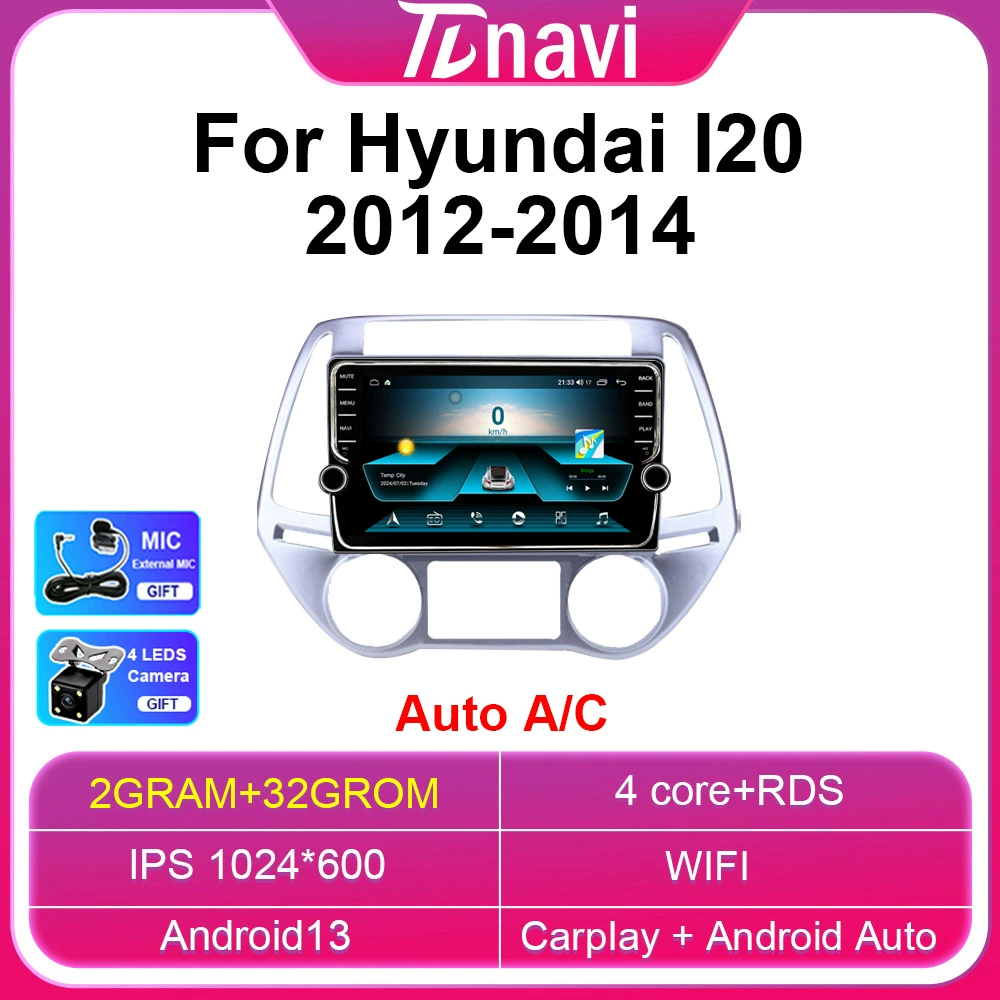 Кросс-бордерный набор для Fu Hyundai I20 2012-2014 Android большой экран крутящий механизм CarPlay навигация