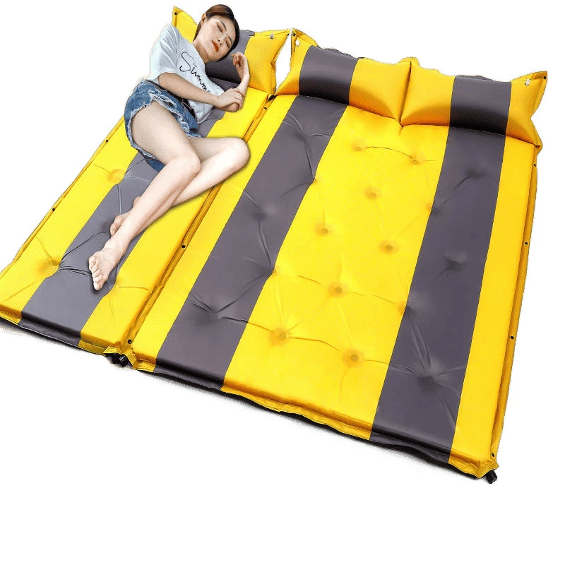 Automatic inflatable tent for camping, mattress at lunchtime, increased thickness
