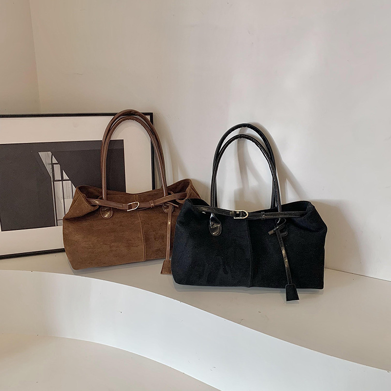 Alta sensación retro moda bolsos tote damas 2024 nuevo otoño bolsos de mano de gran capacidad bolsos de hombro
