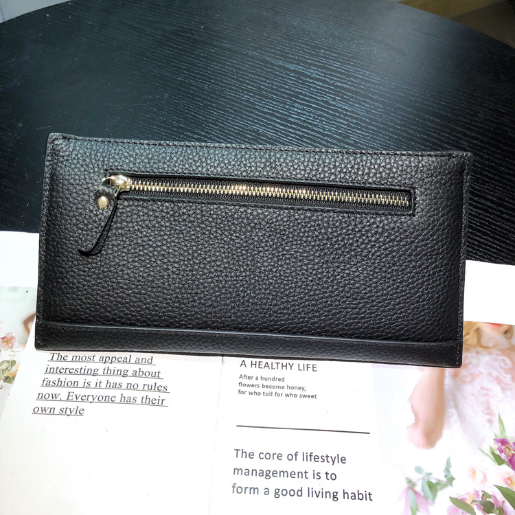 Genuine Leather Long Wallet For Women With Multiple Card Slots_voghion.com