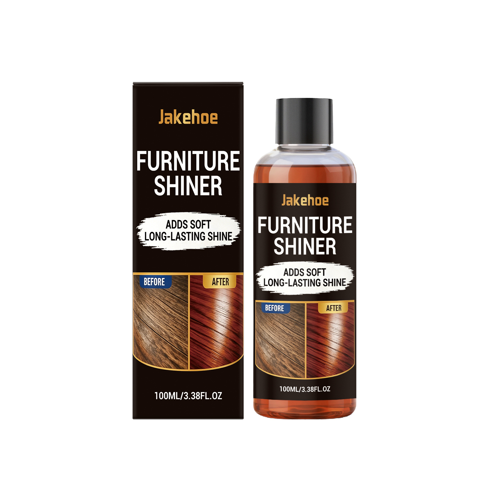 Agente de brillo de muebles JAKEHOE gabinetes tablas y sillas piso superficie de muebles de madera conveniente mantenimiento brillante diario image 6