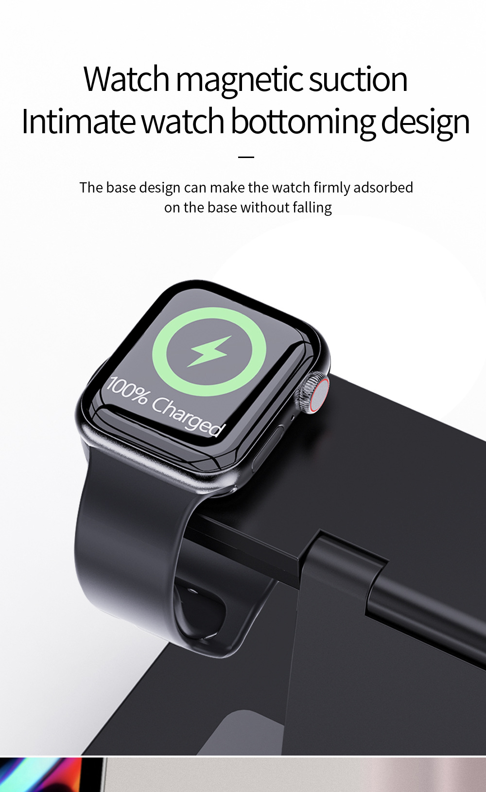 Title 15, Folding Six-in-One Wireless Charging Stand Char...