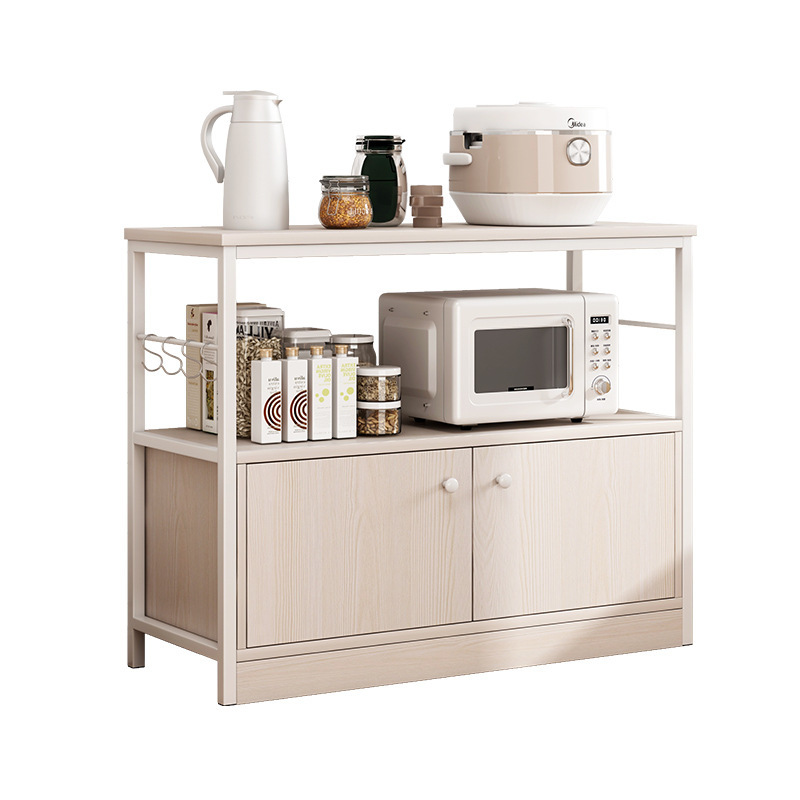 Cocina piso multi-capa vestidor rack de almacenamiento Hogar Moderno minimalista sala de estar pared gabinete de almacenamiento rack de microondas