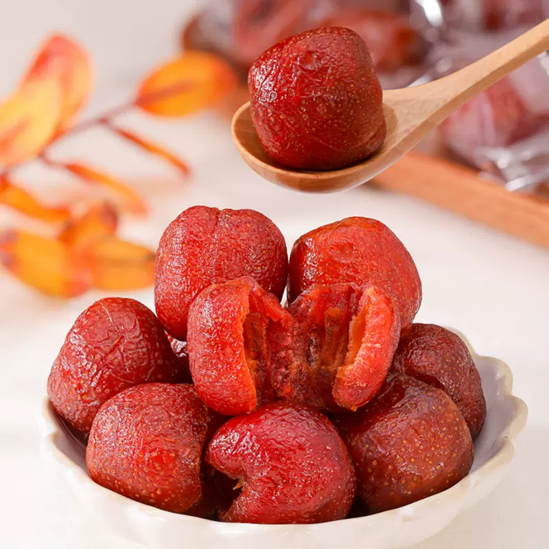 贴牌无核空心山楂独立包装 去核山楂球软糯酸甜开胃