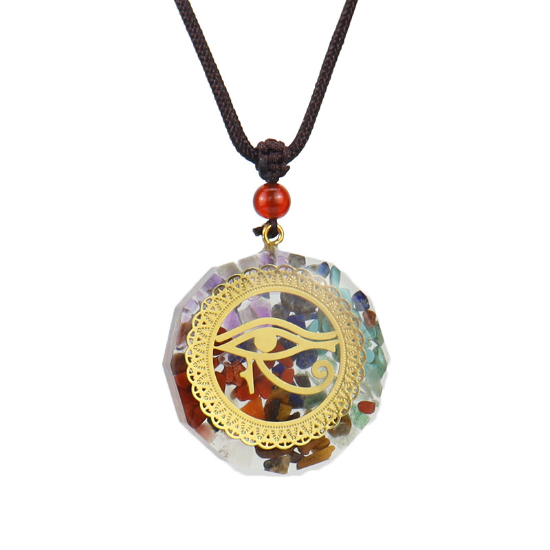 Retro Eye Crystal Handmade Pendant Necklace 1 Piece