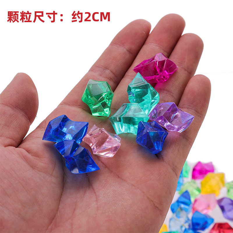樹脂水晶彩石水槽造景装飾品水槽造景透明プラスチックカラー石卸売り|undefined