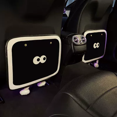 Car Rear Seat Back Anti-Kick Chair back anti-kick pad - a-pair-of-briquette-anti-kick-pads-leather
