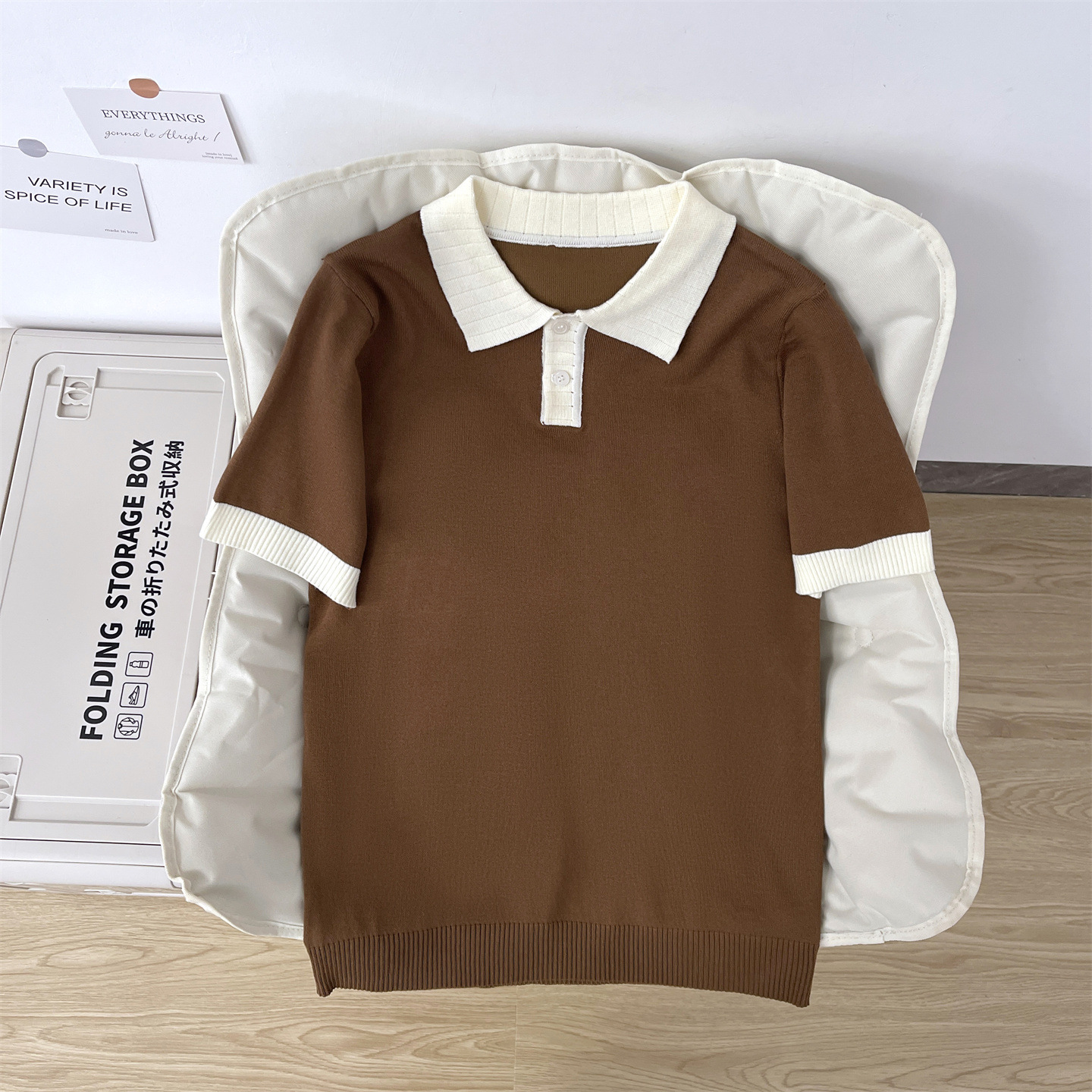 Polo camiseta de punto camiseta de manga corta camiseta de hombre paulo collar viejo viento de negocios de verano fábrica transfronteriza al por mayor image 9