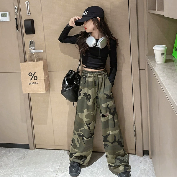 Green trousers