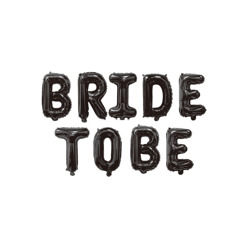 Bridetobeアルミ膜風船準花嫁紙カード包装風船セット結婚室ホテル配置独立精装|undefined