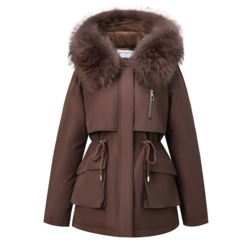 Anti-temporada 2024 nuevo estilo para superar la chaqueta de algodón plumón para mujeres largo estilo coreano chaqueta de algodón suelta chaqueta de invierno