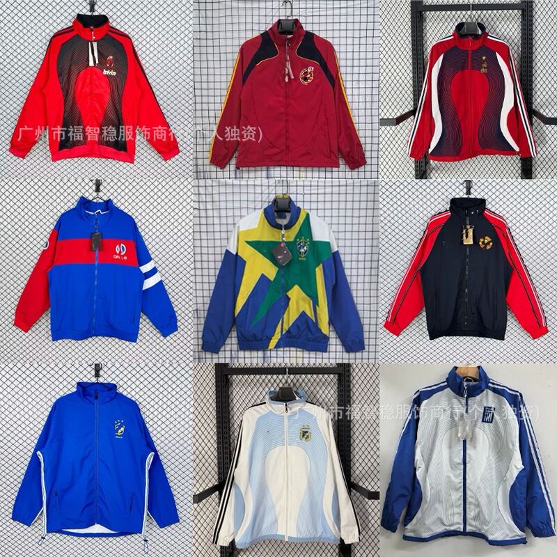 Embroidered Chelsea Argentina Paris Royal M06-07 Greece Thick Waterproof Jacket Retro Fan Version