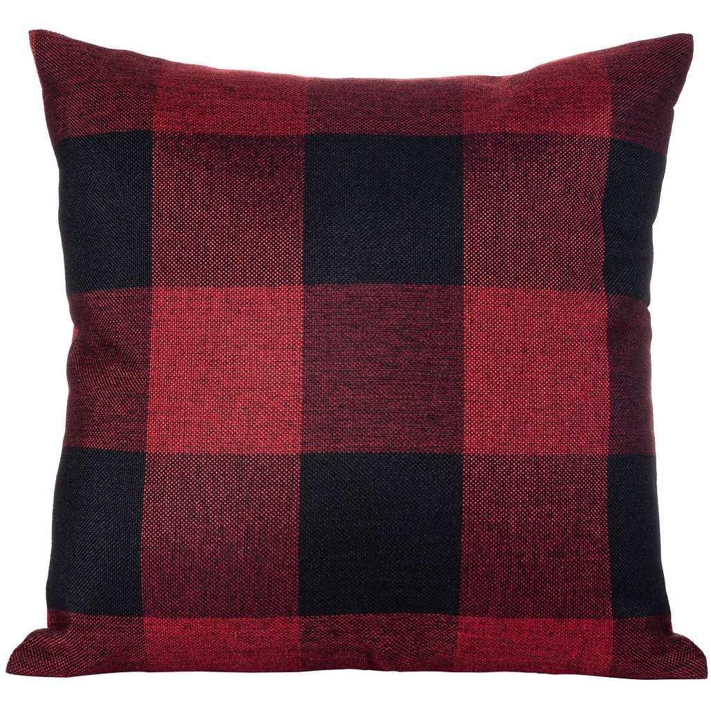 Liza. wine red large plaid