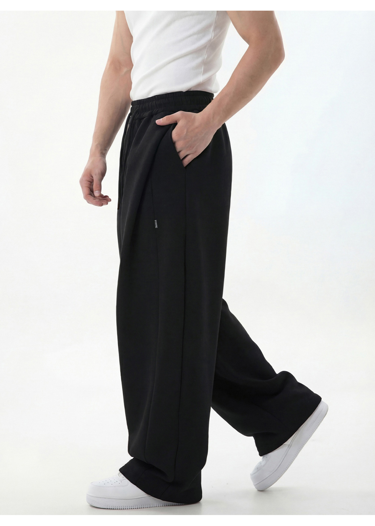 ​​Men's Casual Jogger Pants With 3d Tapered Cut & Drawstring - Lightweight Polyester Lounge Pants For Spring/Summer​​_voghion.com
