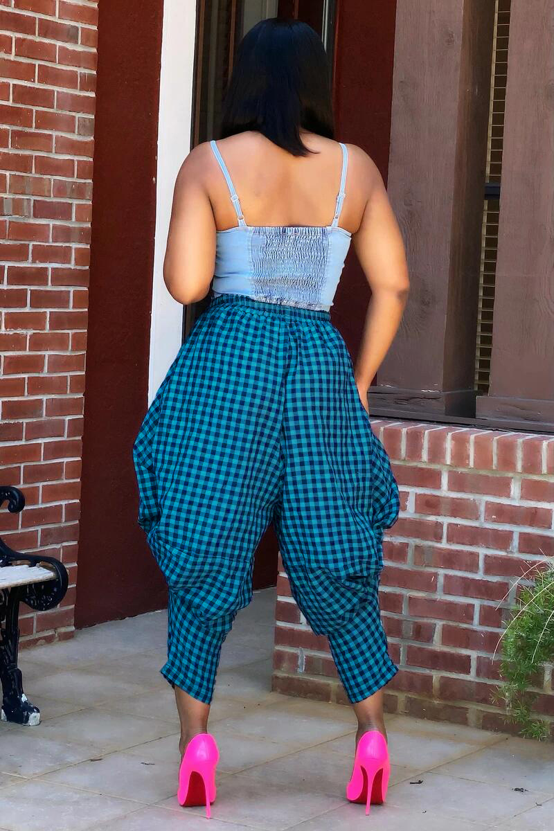 Street Hipster Fashion Plaid Loose Wide Leg Pants - Pants - Uniqistic.com