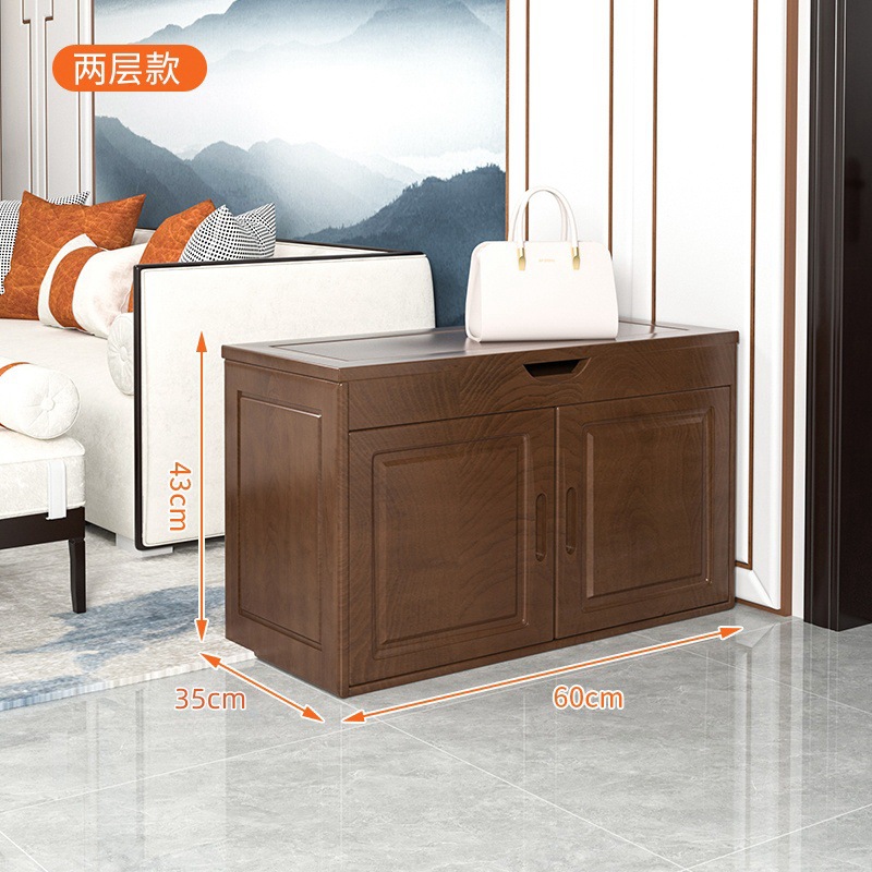 월넛색상 2겹 60cm ★ 목재 L 이중문  완전히 장식됨