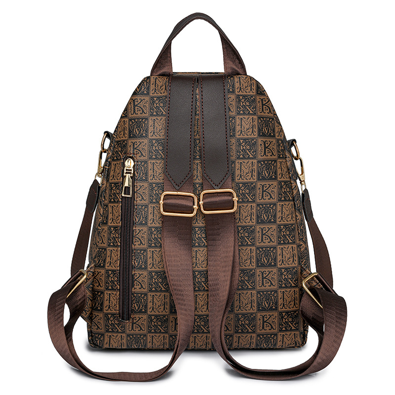 Mochila para mujer 2024 nueva tendencia de la moda mochila para mujer para viajar todo fósforo cuero suave mochila escolar ligera bolso de mujer al por mayor