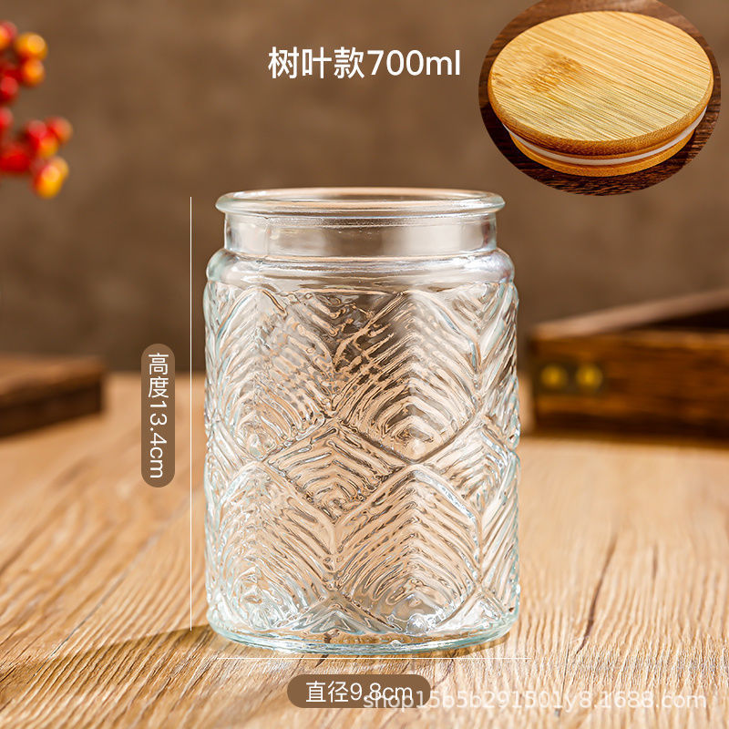 Chino retro Begonia flor vidrio sellado tarro caramelo snack tarro de almacenamiento frutos secos tuerca de almacenamiento tarro