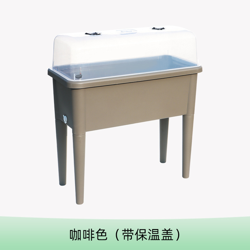 Laizhixiu caja de plantación autoabsorbente rectangular Horun con tapa piso de pierna alta caja de plantación autoabsorbente al por mayor