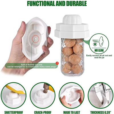 Amazon New products Mason fermentation Jam can bottle cap Mason Sealing cover pickled cabbage seal up Silicone Cover