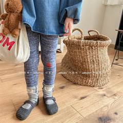 New Children's Spring Pants 2024 - Girls' Spring Letter Print Leggings and Pants - Item No. 123550