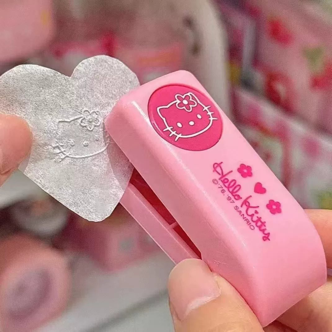  Hello Kitty, cartoon stamping machine, metal hole puncher, seal, scheduler
