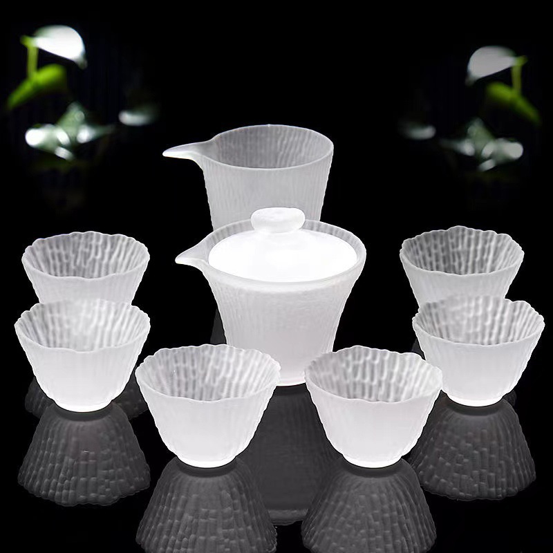 Taza de té de vidrio Kung Fu set de té resistente a altas temperaturas estilo japonés hogar taza de té de alta calidad