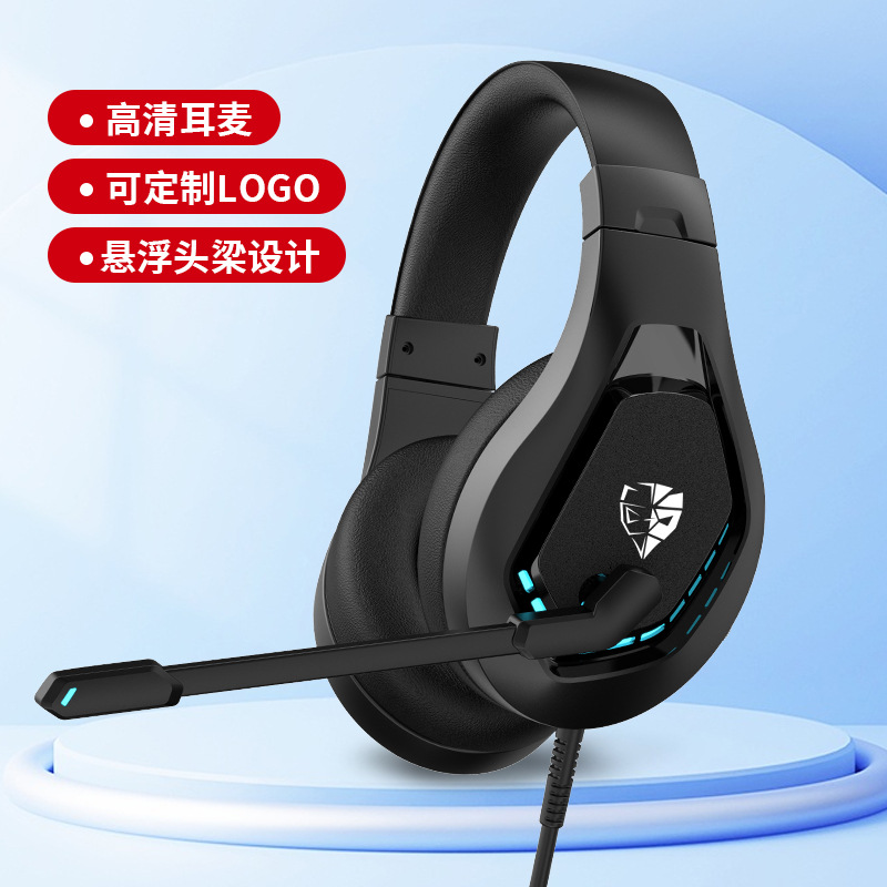 Auriculares de fábrica de diseño e-sports juego G8500 auriculares RGB luminosos auriculares de clase de red auriculares USB