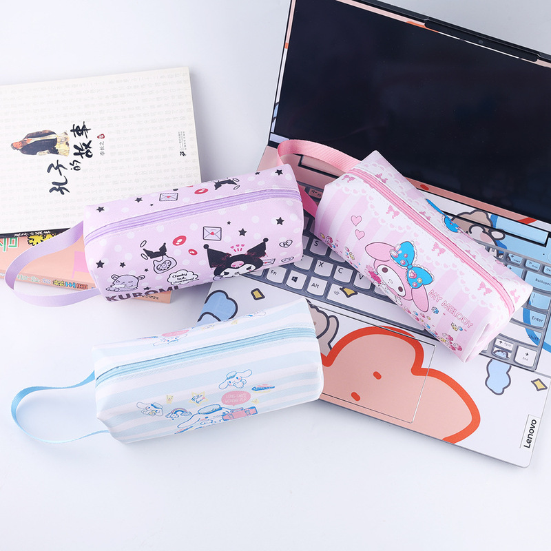 Cute Sanrio Pencil Case, Stationery Box, Kuromi Cinnamon Large-Capacity Cultural Supplies, Octagonal Stationery Bag, High Appearance Cute Sanrio Pencil Case, Stationery Box, Kuromi Cinnamon Large-Capacity Cultural Supplies, Octagonal Stationery Bag, High Appearance