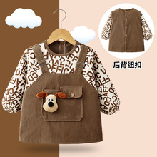 【厂家直销】外穿男宝宝秋冬婴儿童围兜吃饭防水防脏反穿衣饭兜围