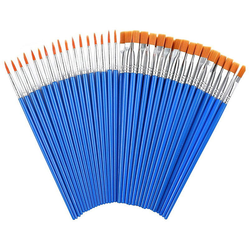 파란색 [노란 머리 후크 펜] 30개 + 파란색 [플랫 펜] 30개