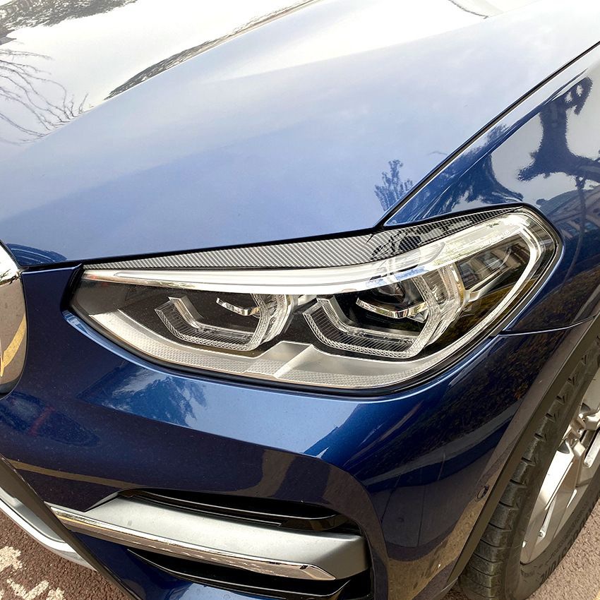 BMW X3 X4 G01 G02 2018+ Headlight Eyebrow Sticker Exterior