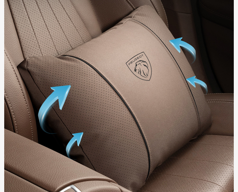 Suitable for Buick Headrest and Lumbar Support Gl8/E4/E5/Regal Regal Verano Envision Micro Blue 6 Neck Pillow Cushion