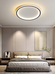 臥室燈房間燈超薄極簡約現代主臥燈具美式輕奢主客廳燈吸頂燈北歐