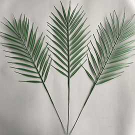 散尾葵仿真植物跨境亚马逊树叶人造绿植配件铁树叶松枝叶厂家批发