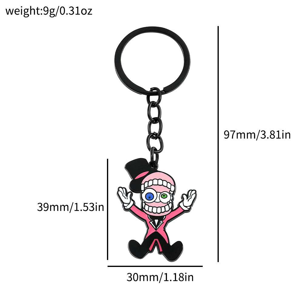 Transfronterizo Temu comedia europea y americana anime magia digital circo pomni collar llavero colgante joyería