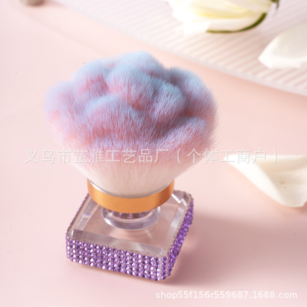 Diamantes transfronterizos de alta calidad multifunción venta caliente de un solo cepillo de polvo de manicura cepillo de base cepillo de maquillaje belleza