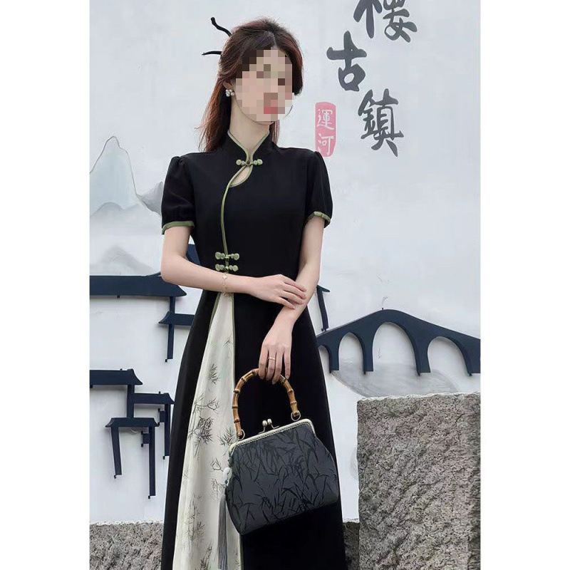 plus size chubby girl High Fashion National Style New Summer Design New Chinese Cheongsam Slimming Temperament Improved dress plus size chubby girl High Fashion National Style New Summer Design New Chinese Cheongsam Slimming Temperament Improved dress