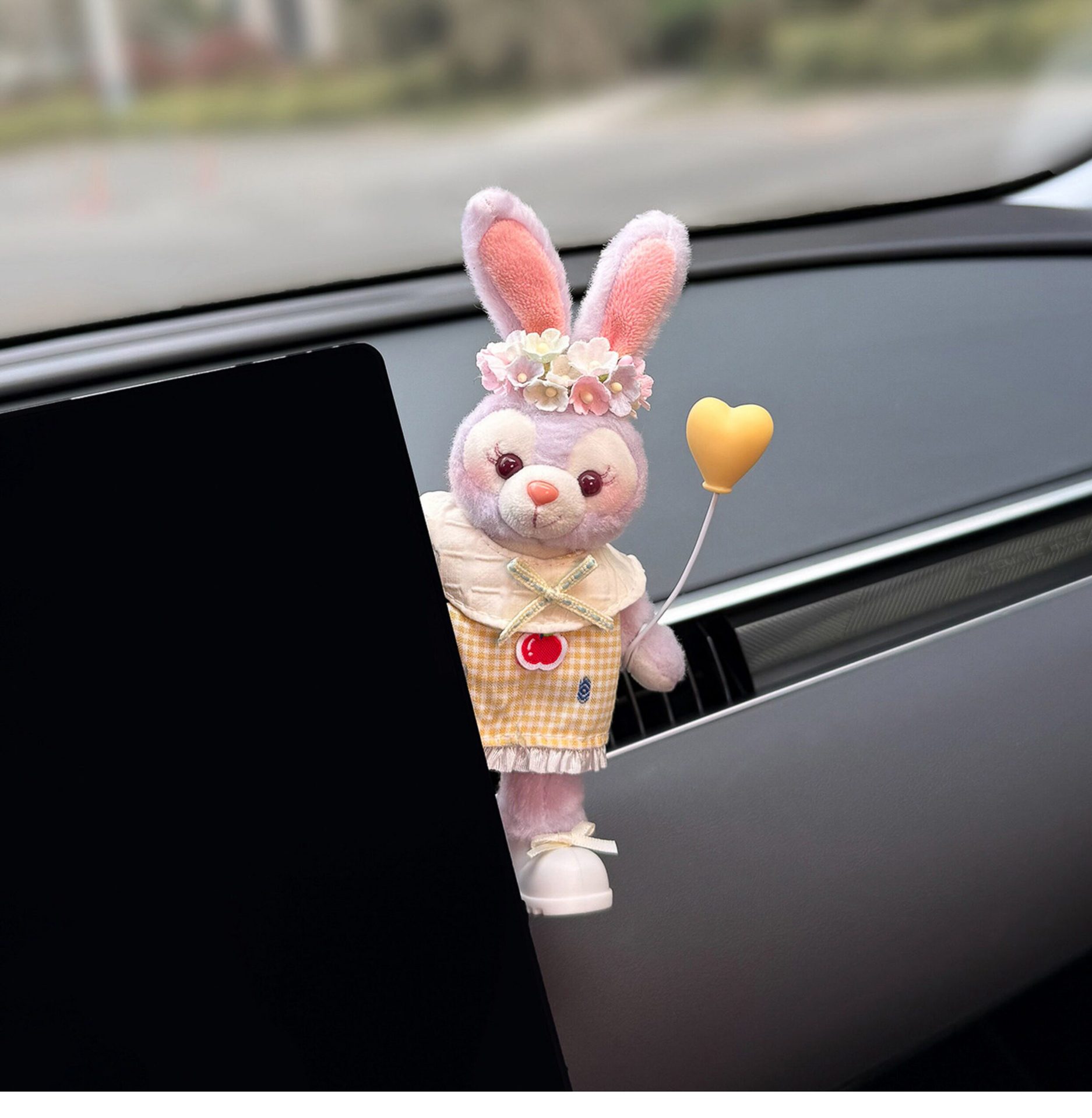2026 New Car Ornaments for the Dashboard Screen, Car-Mounted Dolls, Display Interior Decorations, Belle and Stellalou
