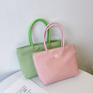 (Wholesale), nylon summer fresh solid color one-shoulder bag, western style, Korean style