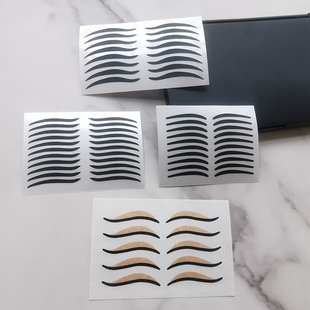 Cat's Eye Phoenix Eye Double Eyelid Sticker Paper Eyeliner Sticker Double Color Skin Color Eye Shadow Sticker Smoked Stage Opera Eye Sticker
