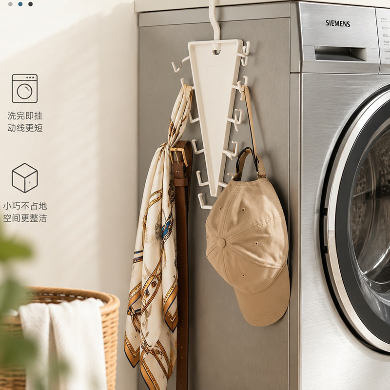 Percha Organizadora Tipo V de Plástico ABS, Multipropósito para Armario y Ropa image 4