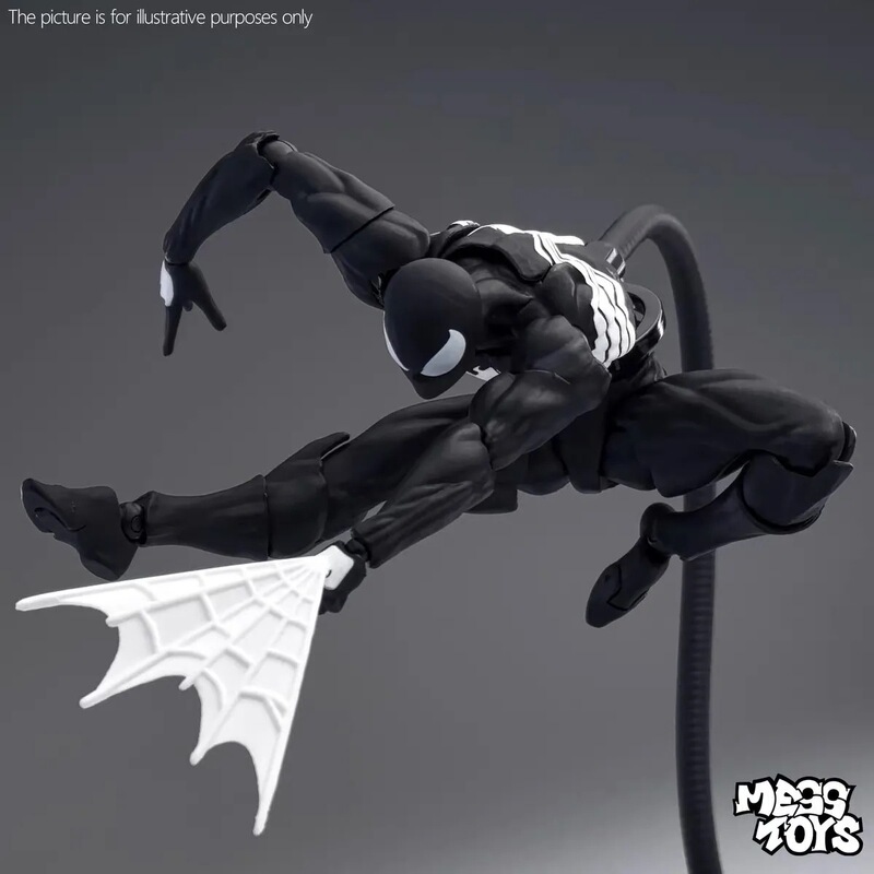 Ct Black Neighbor Symbiote Spider-Man 3.0 Black Venom Suit Joint Movable Figure Mess Toys