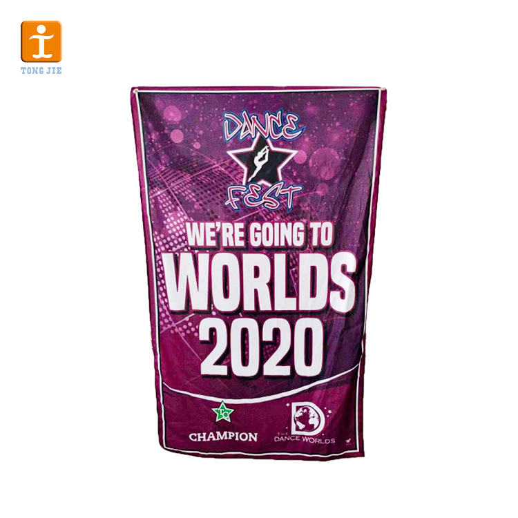 外贸出口户外彩色喷绘布广告条幅印花图案挂布吊旗批发来图制作