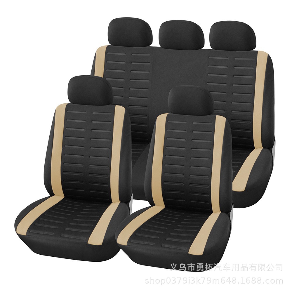 Cross-Border Best-Selling 3D Fine Stripe Press-Fit Universal Car Seat Covers Amazon Temu Meike Duo Europe, America, Russia